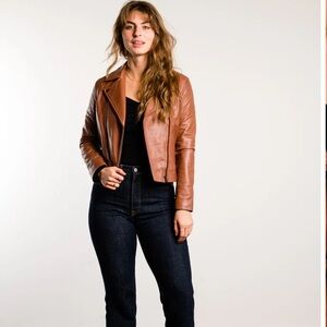 Able Maha Tan Leather Jacket